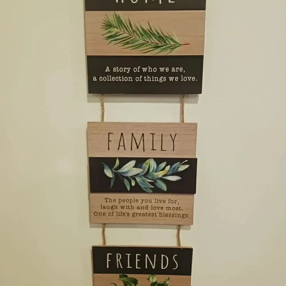 3 for $26 - Home Family Friends Decor Hanging Wall Door Sign
